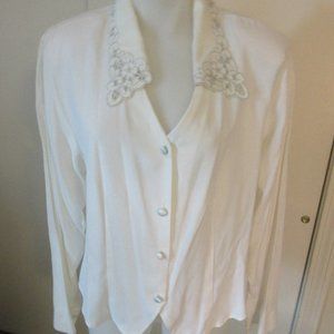 Cindy Collins Button Blouse SZ medium